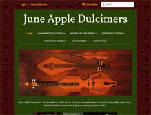 Tablet Screenshot of juneappledulcimers.com